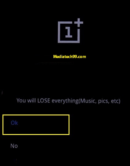 oneplus hard reset OK option