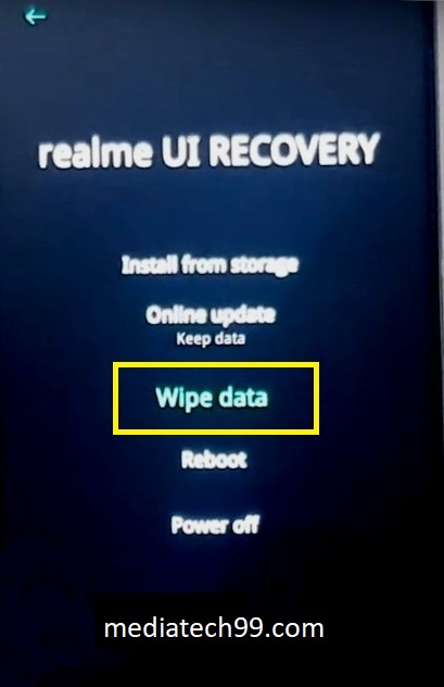 Wipe data